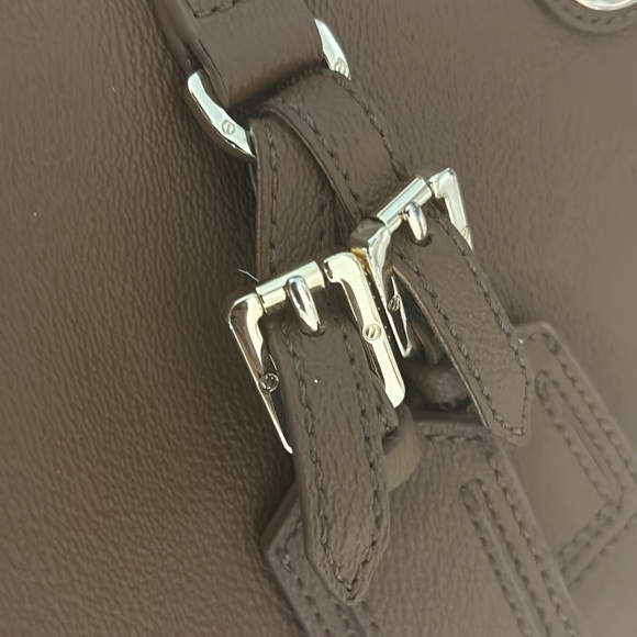 TORY BURCH - Large Brown Leather Tote bag - Picture 9 of 13